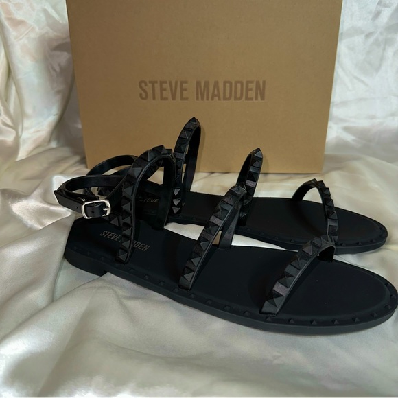 Madden Travel Steve Madden Jelly Studded Sandals Steve Madden